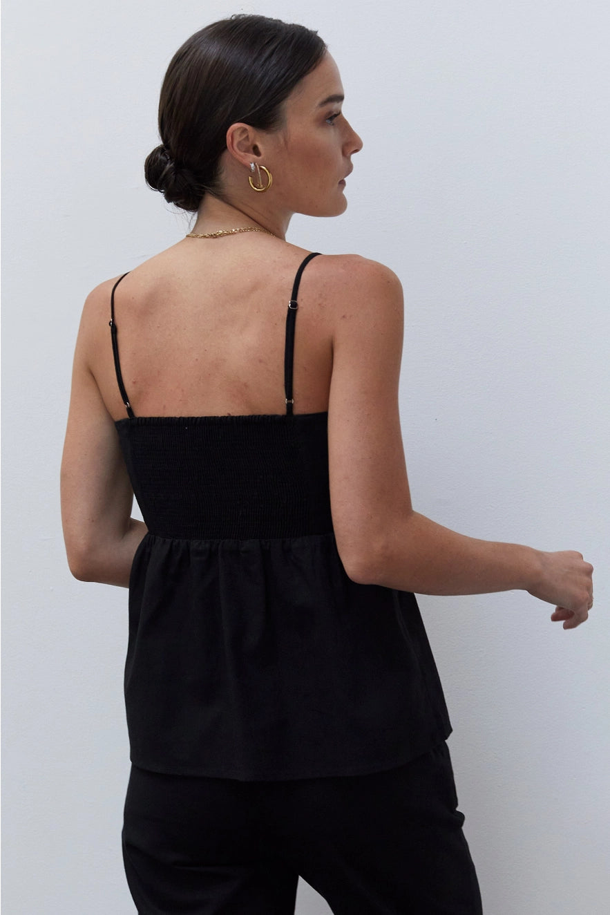 Vanessa Pleated BabyDoll Top