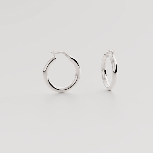 Hannah Hoops Silver